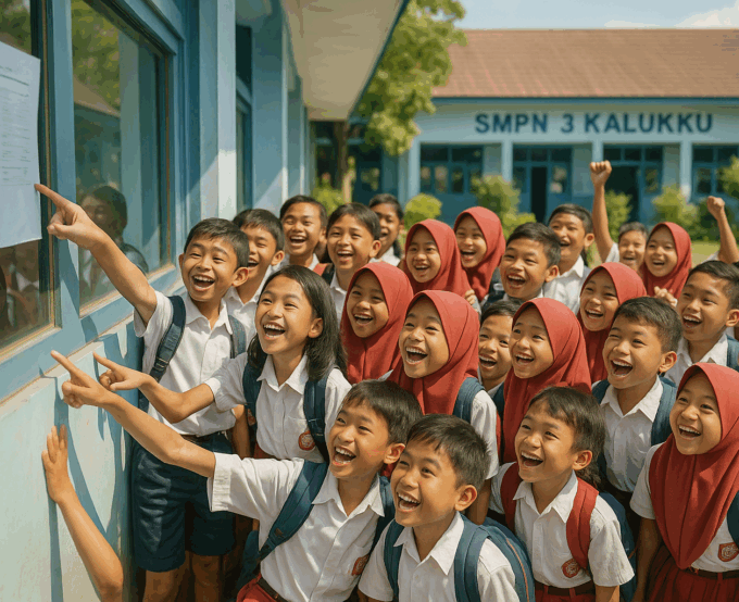 SMPN 3 Kalukku Terima 72 Murid Baru